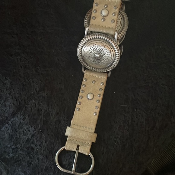 Another Line Leather Western Medallion Belt 32” - Picture 5 of 6